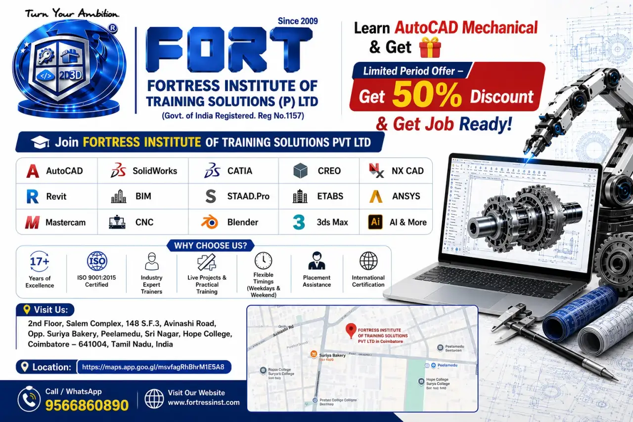 CAD Training Institute Coimbatore Training in Coimbatore